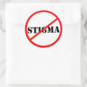 Kein Stigma Großer Aufkleber (Tasche)