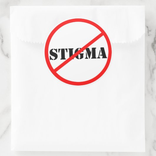 Kein Stigma Großer Aufkleber (Tasche)