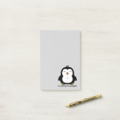 Kein Stoßen des Penguin niedlich Post-it Klebezettel (Auf Schreibtisch)