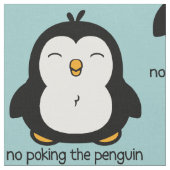 Kein Stoßen des Pinguin-Musters Stoff (Nahaufnahme)