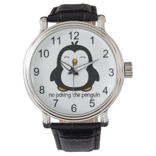 Kein Stoßen des Pinguins Armbanduhr
