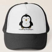 Kein Stoßen des Pinguins Truckerkappe (Vorderseite)