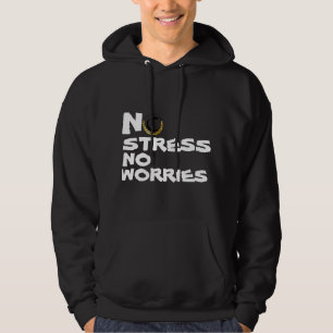 KEIN STREE KEIN ARZT SCHWARZ UND WEISS HOODIE