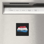 Kein Stress - Red White Blue Positive Mindset Magnet (In Situ (Geschirrspüler))