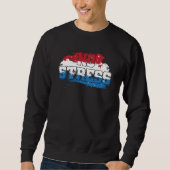 Kein Stress - Red White Blue Positive Mindset Sweatshirt (Vorderseite)