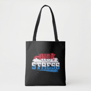 Kein Stress - Red White Blue Positive Mindset Tasche