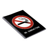 Kein Subduktions-Notebook Notizblock (Rechte Seite)