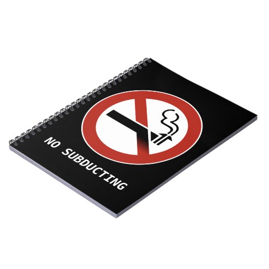 Kein Subduktions-Notebook Notizblock (Linke Seite)