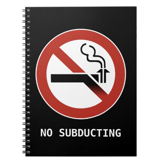 Kein Subduktions-Notebook Notizblock (Vorderseite)