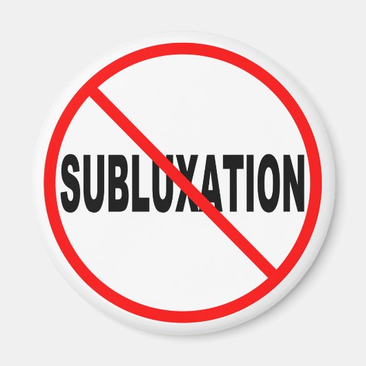 Kein Subluxationsmagazin Magnet (Vorne)