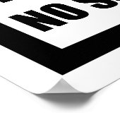 Kein Subluxationszone Poster (Ecke)