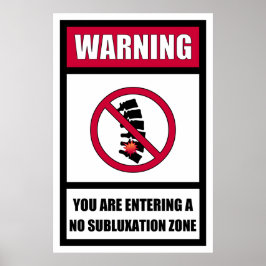 Kein Subluxationszone Poster