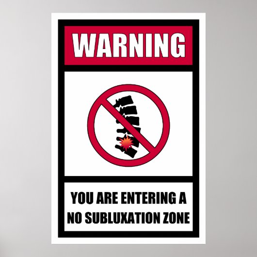 Kein Subluxationszone Poster (Vorne)