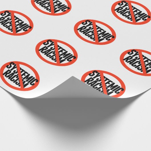 Kein systemischer Rassismus Geschenkpapier (Ecke)