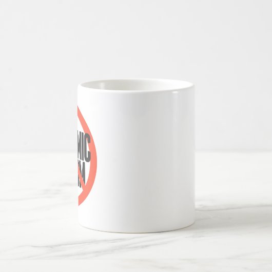 Kein systemischer Rassismus Kaffeetasse (Mittel)