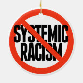 Kein systemischer Rassismus Keramik Ornament (Hinten)