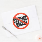 Kein systemischer Rassismus Quadratischer Aufkleber (Umschlag)