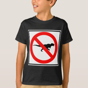 Kein T-Rexes Landstraßen-Zeichen-Dinosaurier T-Shirt