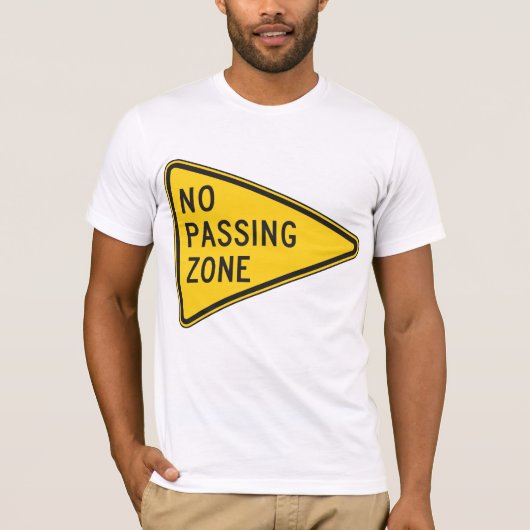 Kein T - Shirt für die Mens in der Überfahrzone (Vorderseite)