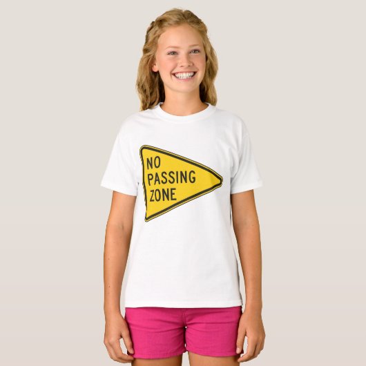 Kein T - Shirt für Girls-Passing-Zone (Vorne ganz)