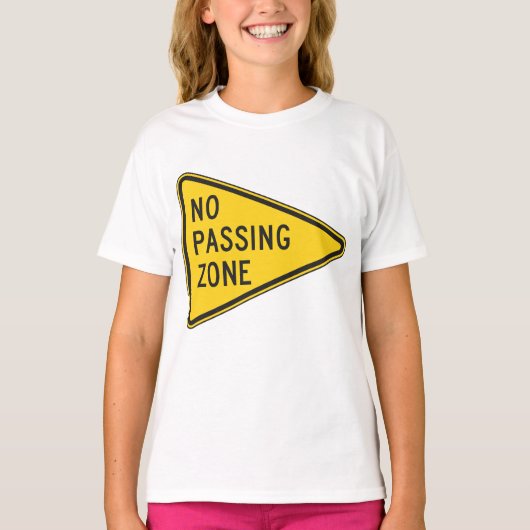 Kein T - Shirt für Girls-Passing-Zone (Vorderseite)