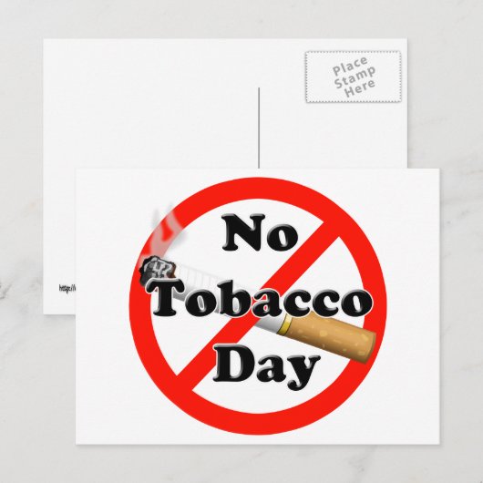Kein Tabak Postkarte (Vorne/Hinten)