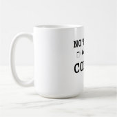 Kein Talkie vor Kaffee-Tasse Kaffeetasse (Links)