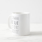 Kein Talkie vor Kaffee-Tasse Rae Dunn inspiriert Kaffeetasse (Vorderseite Links)