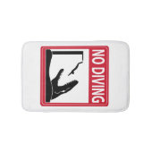 Kein Tauchen (Mosasaurus) Badematte (Vorderseite)