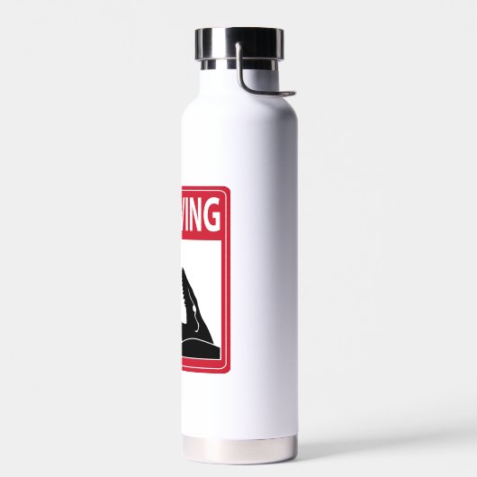 Kein Tauchen (Mosasaurus) Trinkflasche (Links)