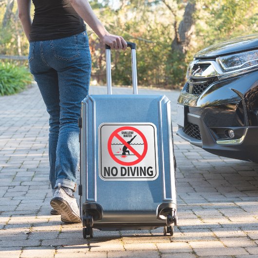 Kein Tauchschein Aufkleber (Koffer Insitu)