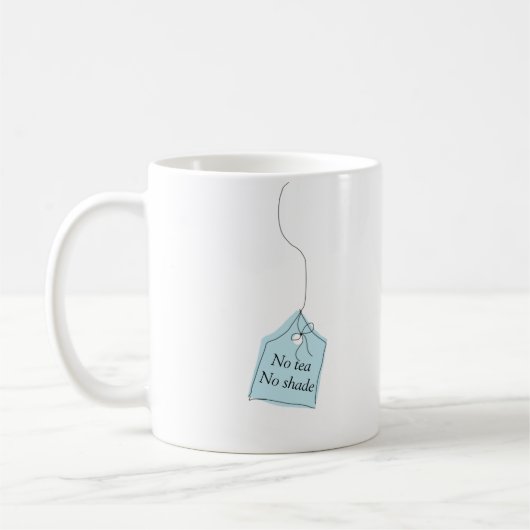 Kein Tee keine Schatten Tee- oder Kaffee-Tasse Kaffeetasse (Links)