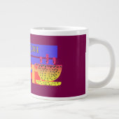 Kein Tee, nur Kaffee bitte Pflaume Jumbo-Tasse (Rechts)