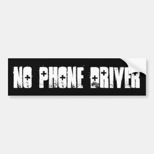 KEIN TELEFON-TREIBER AUTOAUFKLEBER