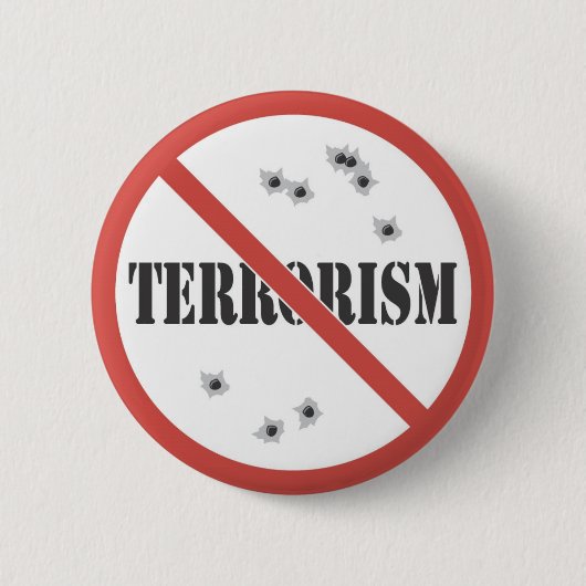 kein Terrorismus Button (Vorderseite)
