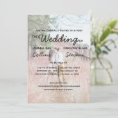 Kein Thema, nur Liebe Foto Hochzeit Einladung (Stehend Vorderseite)