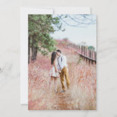 Kein Thema, nur Liebe Foto Hochzeit Einladung (Rückseite)