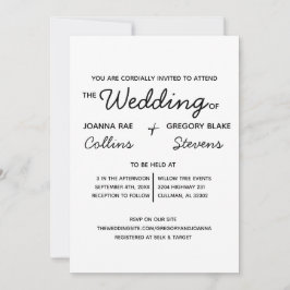 Kein Thema, nur Liebe Hochzeit Einladung