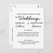 Kein Thema, nur Liebe Hochzeit Einladung Postkarte (Vorne/Hinten)