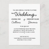 Kein Thema, nur Liebe Hochzeit Einladung Postkarte (Vorderseite)