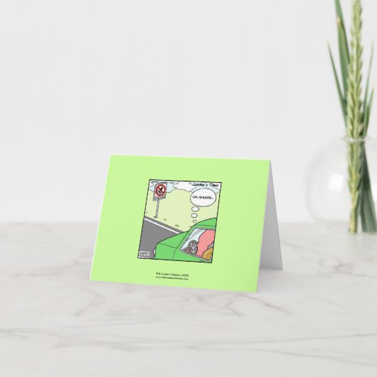 Kein Tintenfisch Zone Unglaublich witzig Cartoon Karte (Vorderseite)