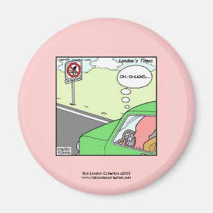 Kein Tintenfisch Zone Unglaublich witzig Cartoon M Magnet
