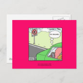 Kein Tintenfisch Zone Unglaublich witzig Cartoon P Postkarte (Vorne/Hinten)