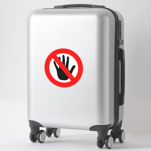 Kein Touch Aufkleber (Koffer)