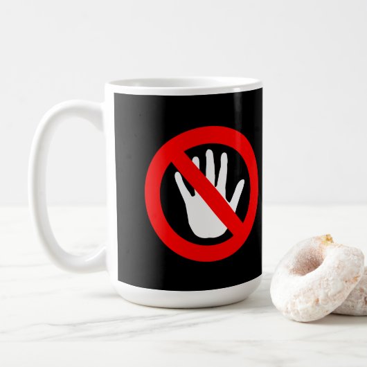 Kein Touch Kaffeetasse (Mit Donut)