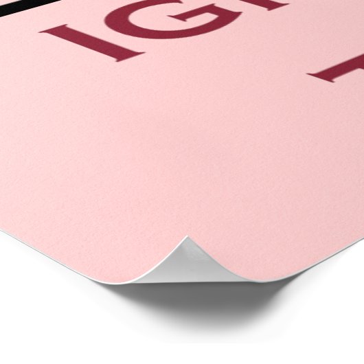 Kein tragisches Poster (Ecke)