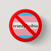 kein transphobia erlaubt button (Vorderseite)