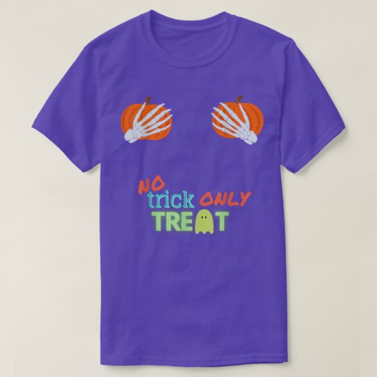 Kein Trick nur Leckerei Halloween T-Shirt (Design vorne)