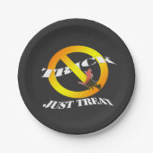 Kein Trick nur Leckerei Pappteller (Vorderseite)