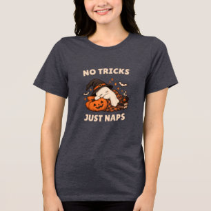 Kein Trick Nur Nickerchen Süßes Gespenst Damen T-S Tri-Blend Shirt